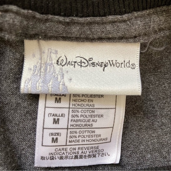 Disney Mens Mickey Mouse Distressed Graphic Wash Gray Shirt Med - Picture 6 of 6